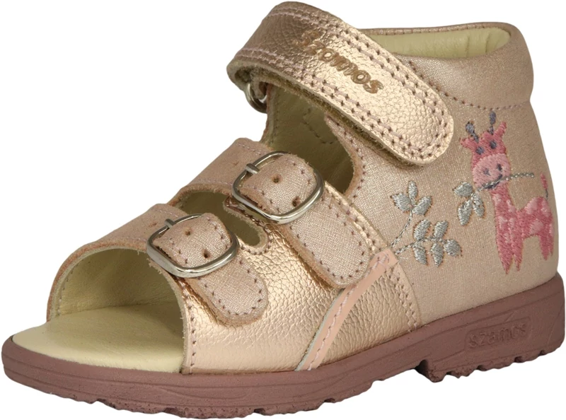 Szamos, supinált, zsiráfos lány szandál