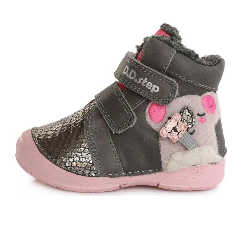 D.D.step, model urs koala, iarna, căptușit, pantofi pentru copii pentru fete