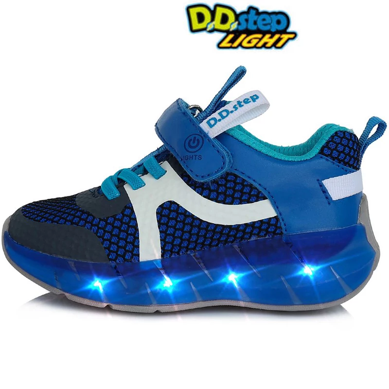 D.D.step, VILLOGÓ talpú, kék színű, fiú, gyerek sportcipő