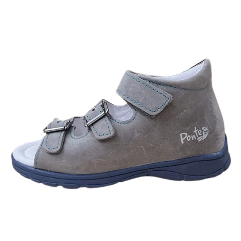 Ponte20, szürke-kék supinált fiú szandál