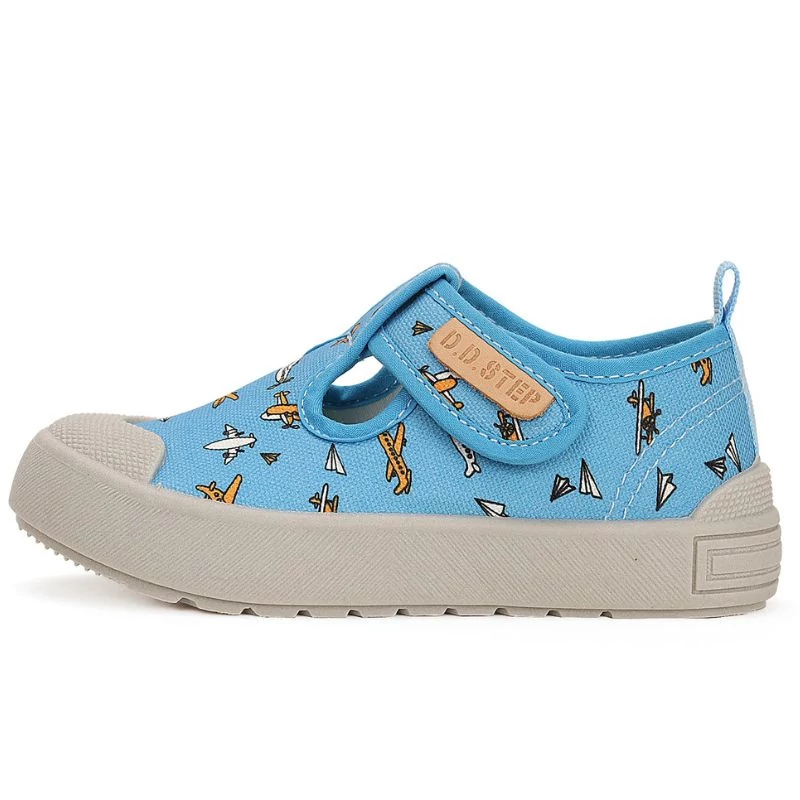 D.D. Step kék fiú vászoncipő