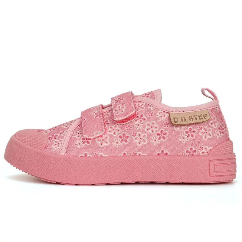 Virágos, D.D. Step vászoncipő lányoknak