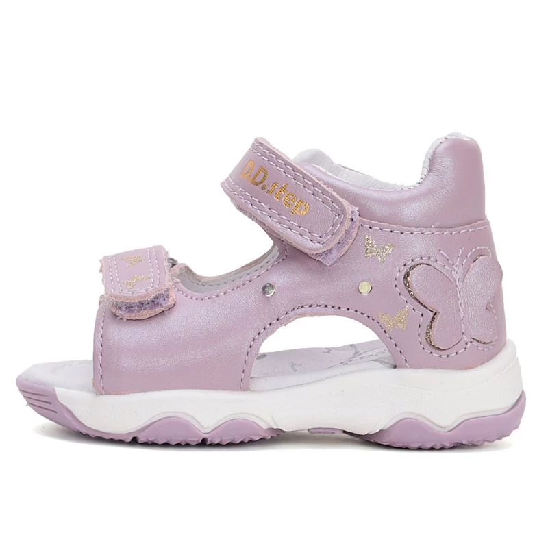 Lila, villogó D.D. Step szandál lányoknak