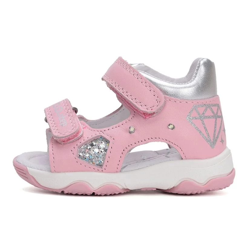 Villogó, rózsaszín D.D. Step szandál lányoknak