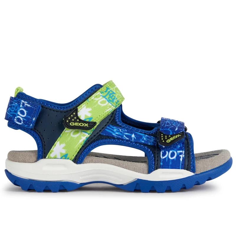 Geox, kék-zöld színű, gyerek szandál  fiúknak.