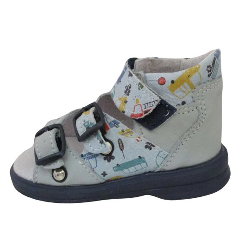 Maus, kék, mintás,supinált, szandál fiúknak.