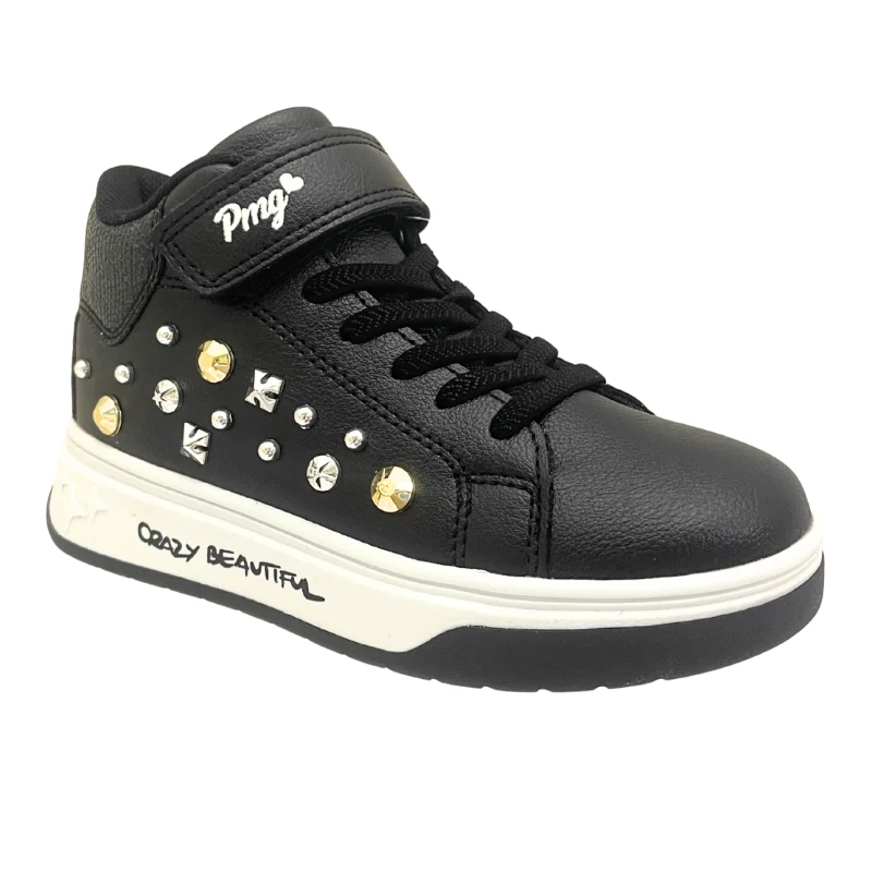 Divatos, fekete Primigi cipő nagylányoknak