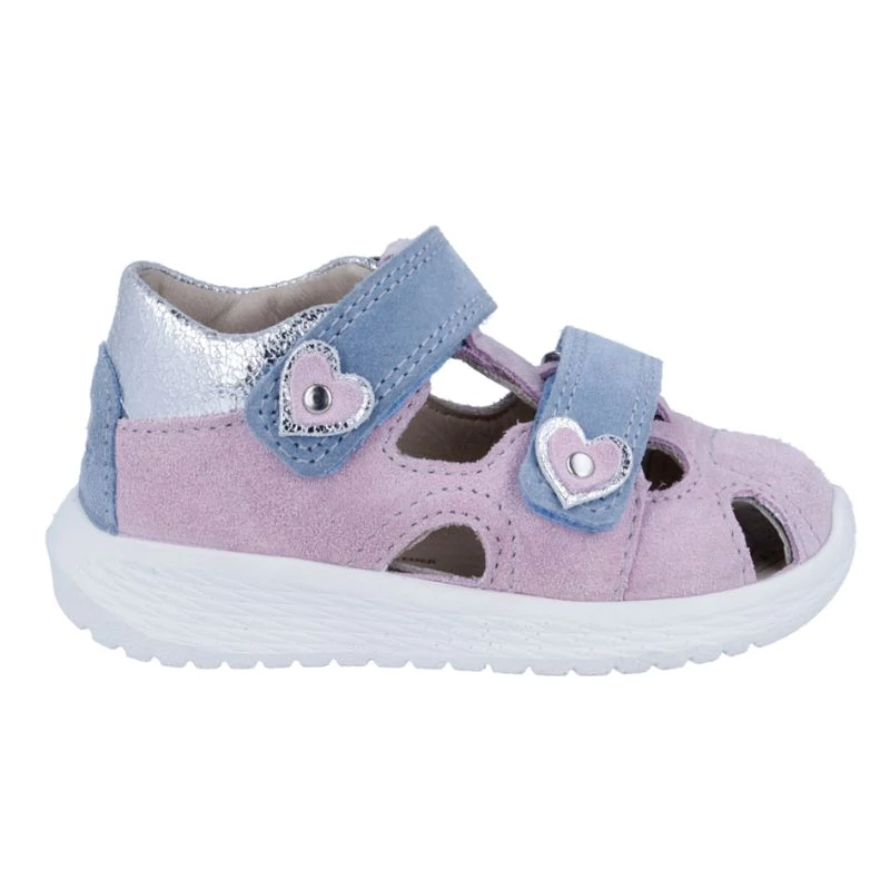 Richter rózsaszín-kék, orrpántos lány szandál