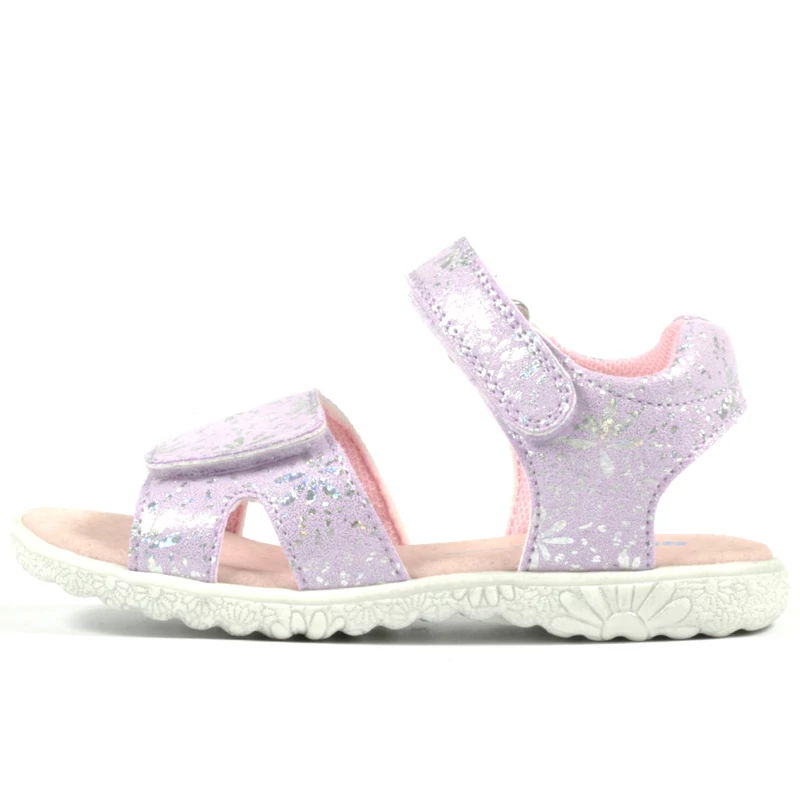 Richter, lila, virágos szandál lányoknak.