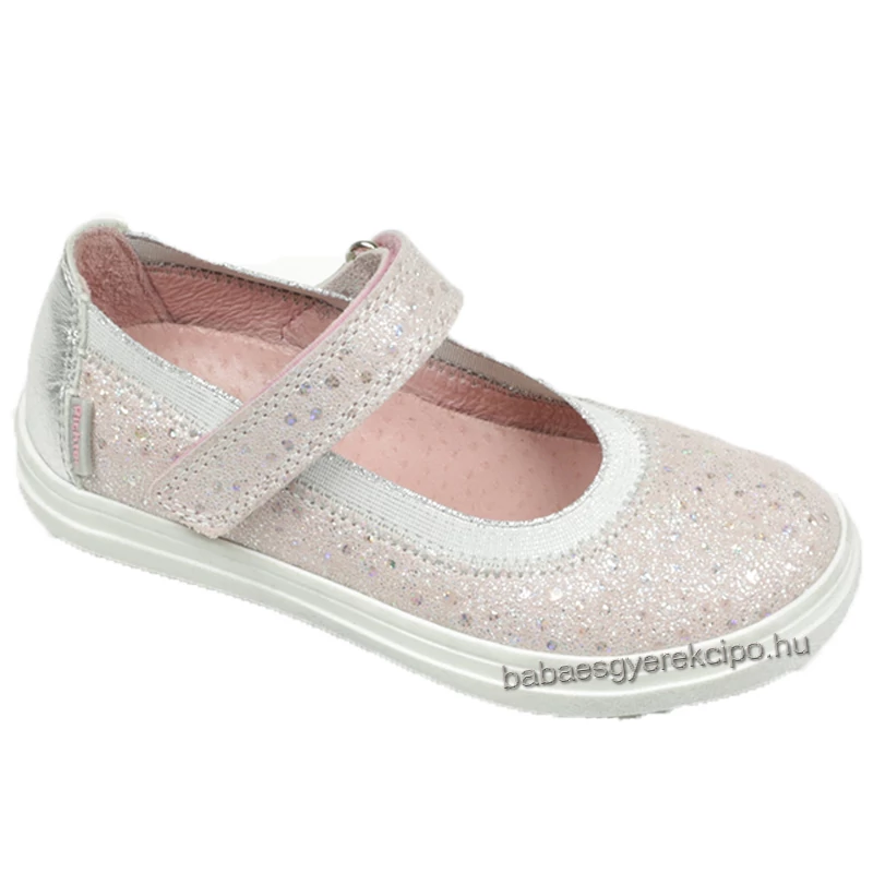 Richter, viládos rózsaszín színű, csillogós, tavaszi gyerekcipő lányoknak.