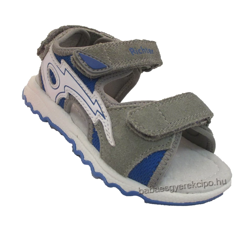 Richter, vagány, kék-szürke szandál fiúknak