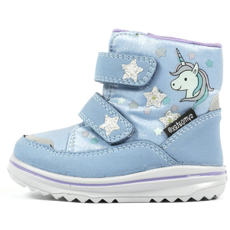 Richter, kék , villogó, unikornisos, vízálló, lány hótaposó.