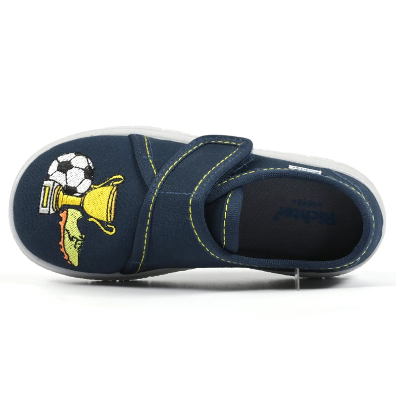 Richter kék, focis, gyerek vászoncipő fiúknak.