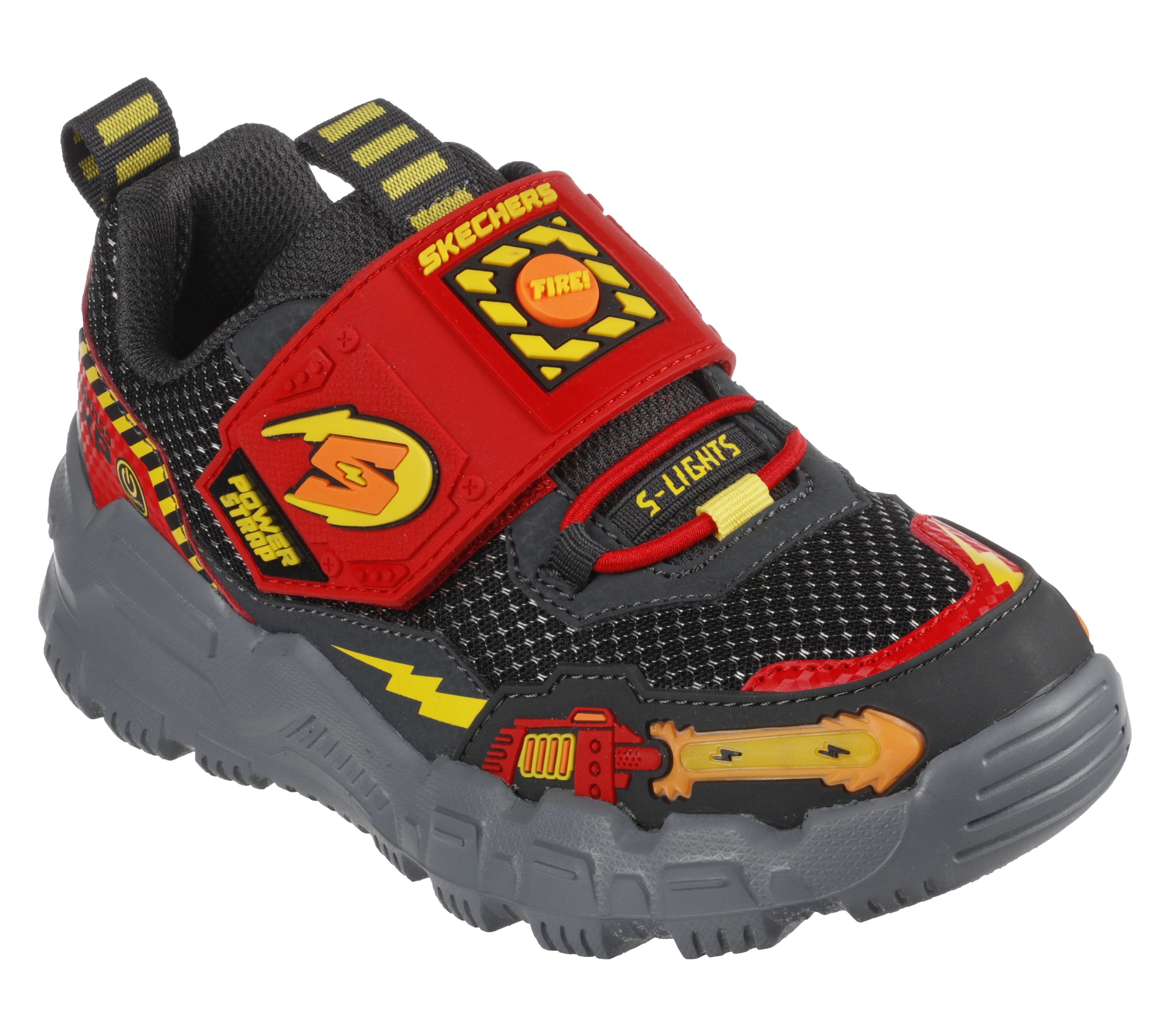 Skechers,  villogó talpú, hangszóróval ellátott  sportcipő fiúknak.