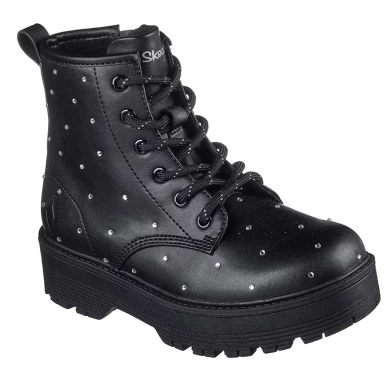 Ghete negre Skechers cool pentru fete