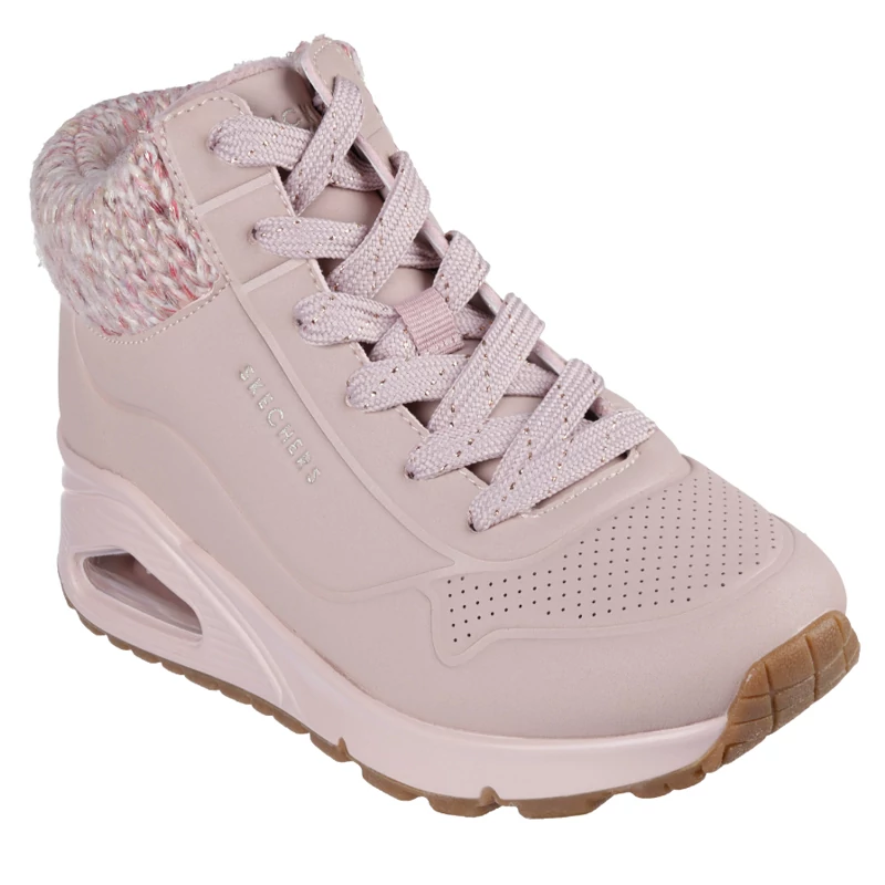 Pantofi de iarna Skechers negri, spuma cu memorie