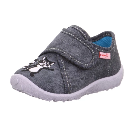 Superfit, szürke , mosómedvével  díszített gyerek vászoncipő fiúknak.