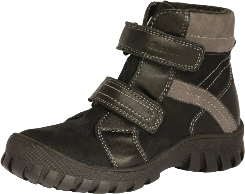 Szamos, fekete színű, téli bakancs fiúknak.