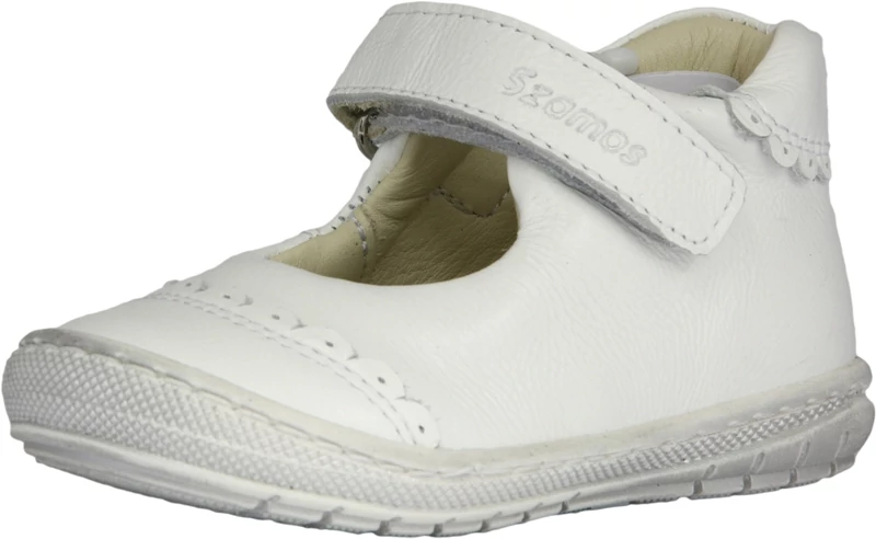 Szamos, fehér színű tavaszi gyerekcipő lányoknak.