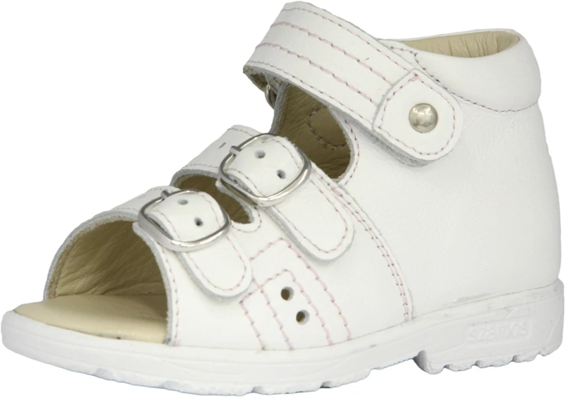 Szamos, supinált talpú, fehér színű, gyerek szandál lányoknak.