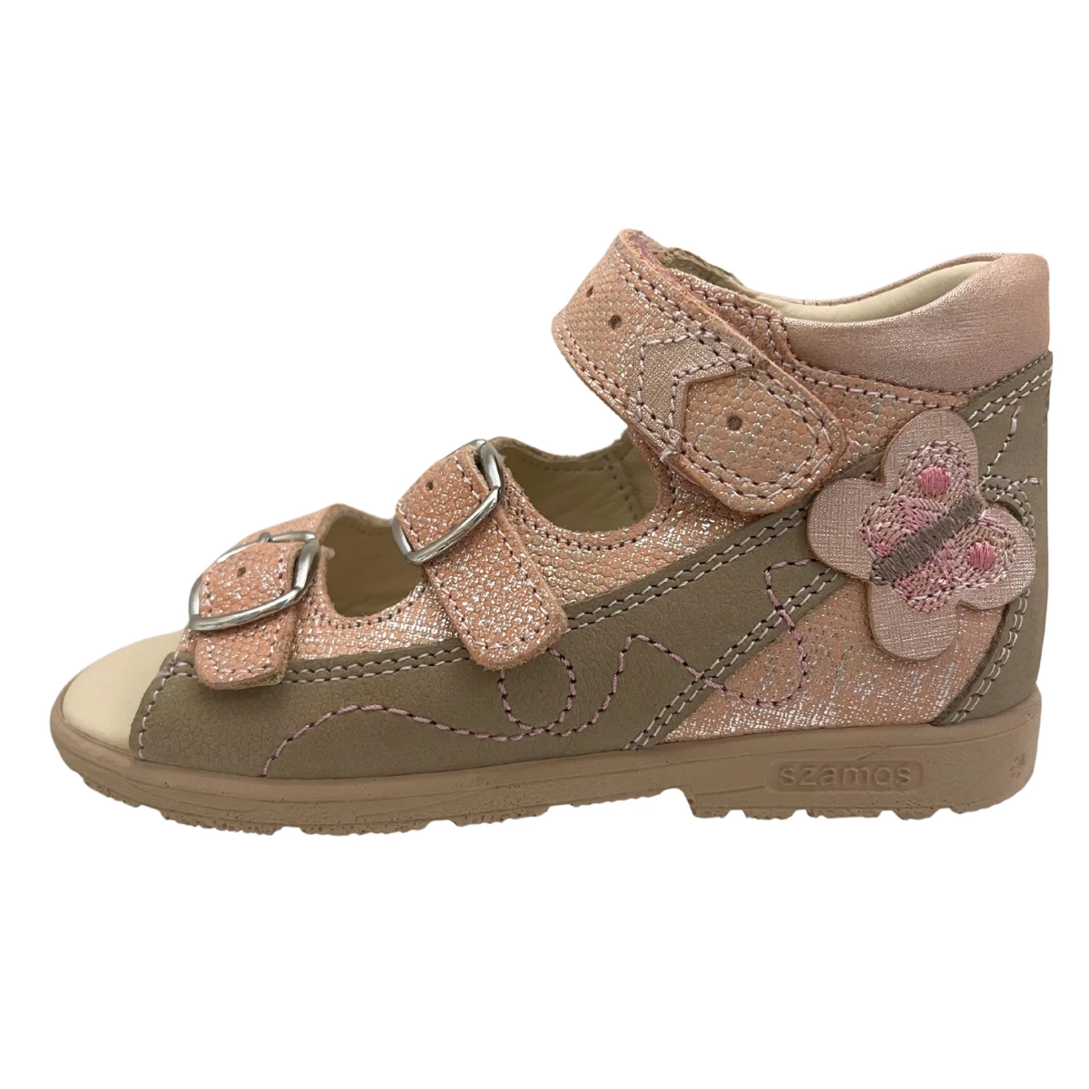 Szamos, pillangós supinált lány szandál