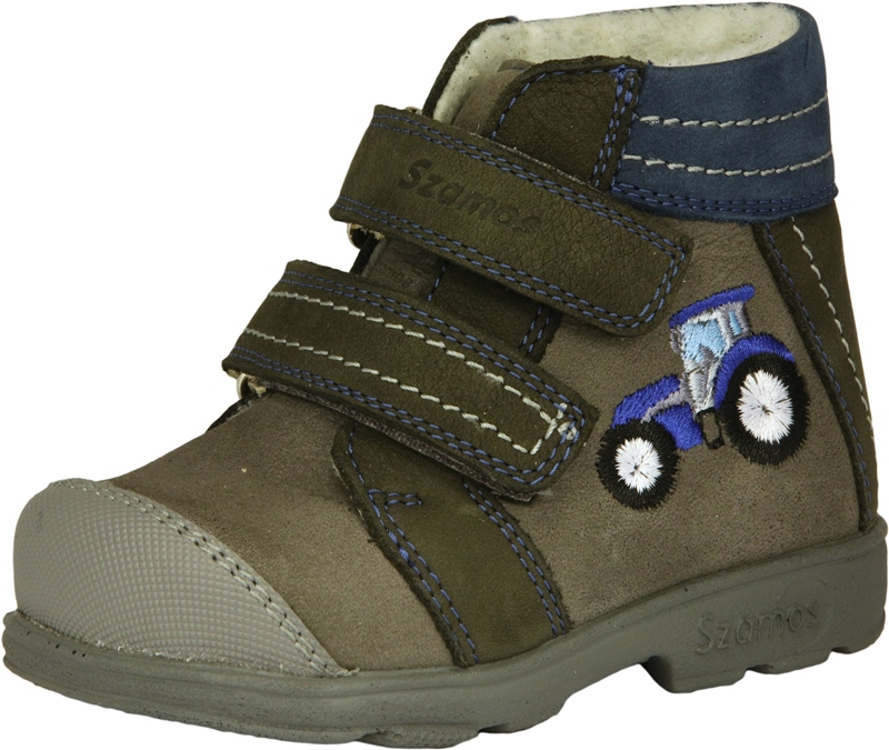Szamos, vízálló, traktoros, supinált talpú téli, bakancs fiúknak