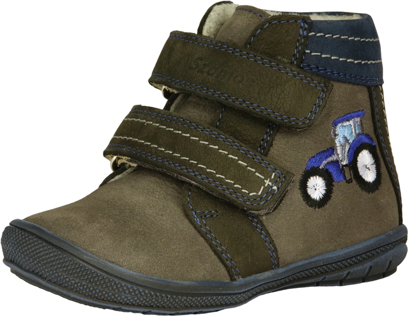 Kék traktoros első lépés, szamos téli fiú cipő