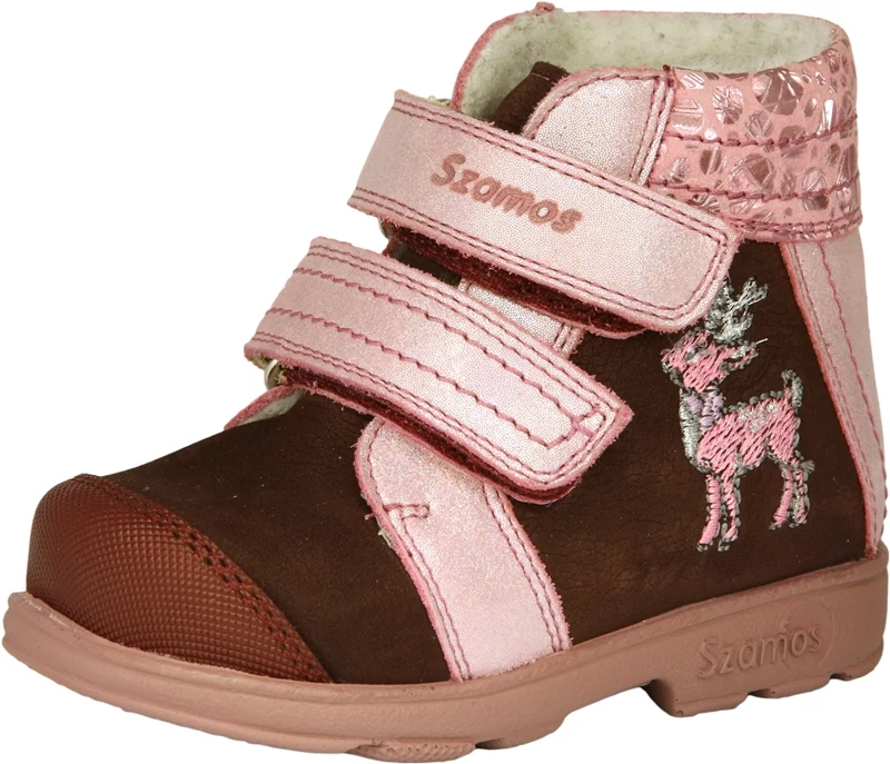 Rénszarvasos, szamos supinált talpú bakancs kislányoknak