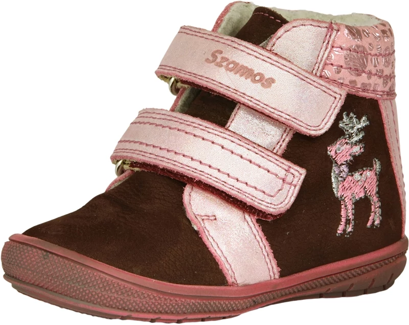 Bordó-rózsaszín, első lépés szamos cipő lányoknak