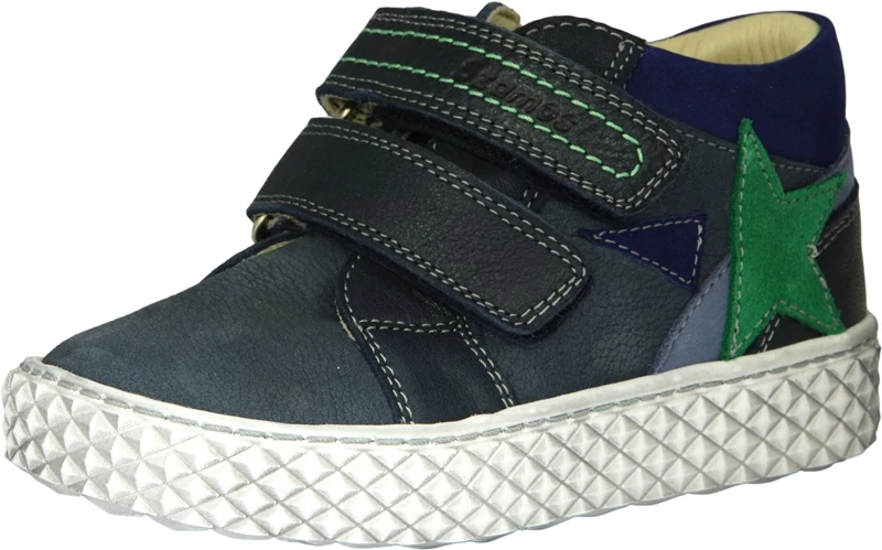 Kék, csillagos átmeneti szamos cipő fiúknak