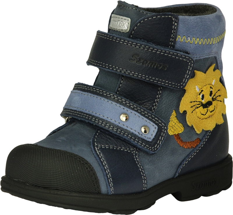 Szamos, supinált talpú oroszlános téli bakancs fiúknak