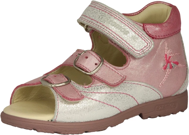 Balerinás supinált talpú, szamos szandál