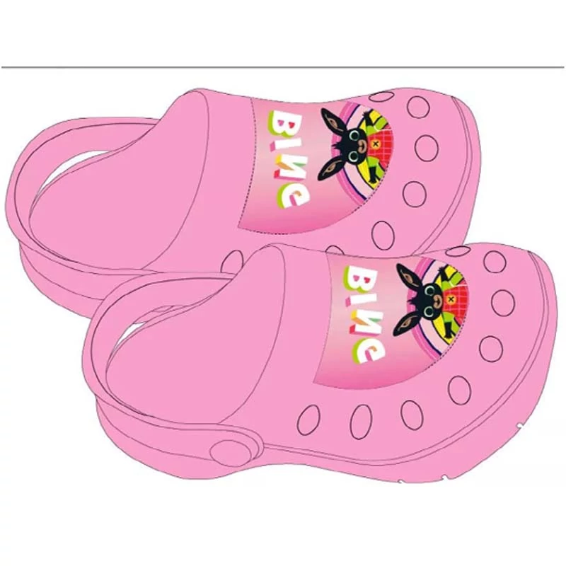 Bing nyuszis, rózsaszín, gyerek gumi papucs.