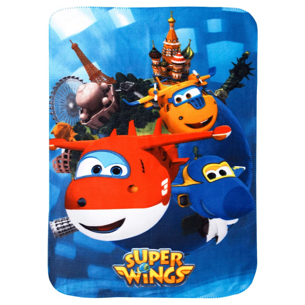 Super Wings mintás, polár takaró