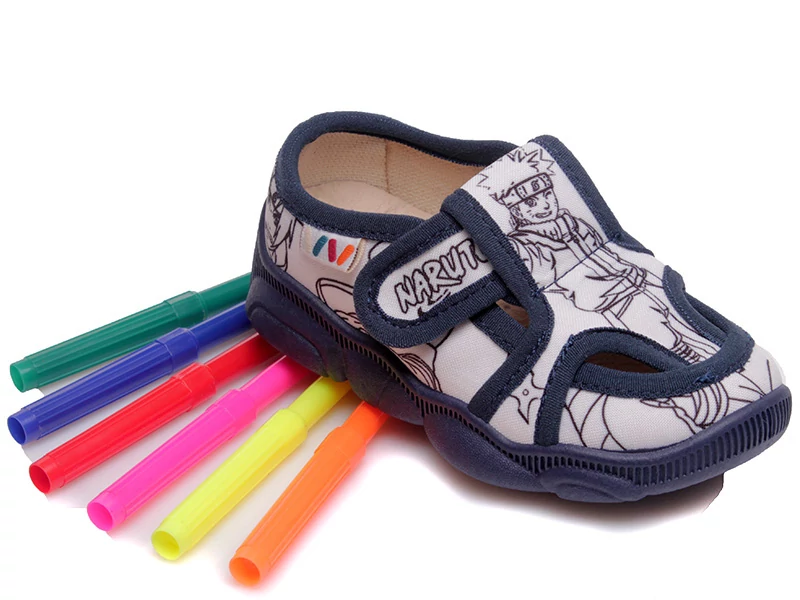 Weestep, kiszínezhető gyerek vászoncipő fiúknak.